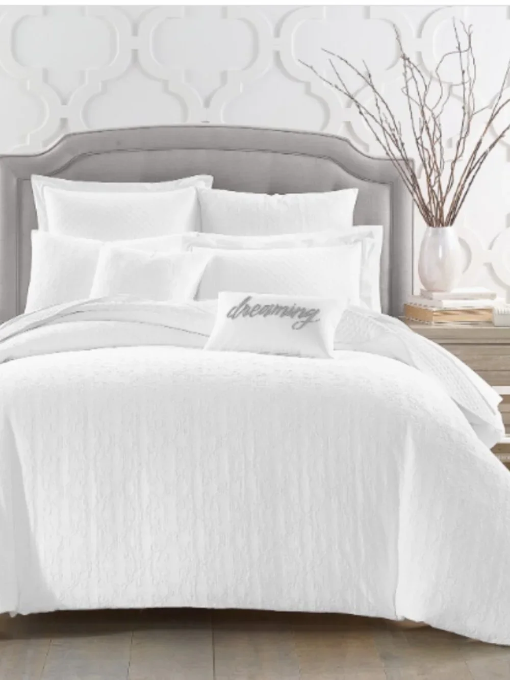 Charter Club Damask Designs Woven Tile 3-Pc. Comforter Set King